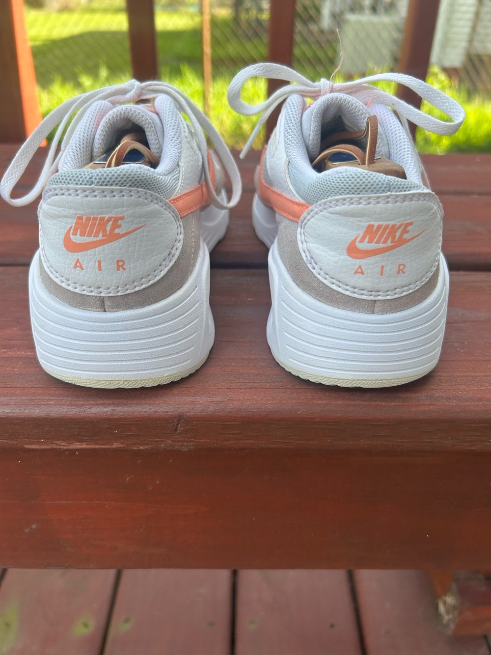 Nike Air Max SC Girl’s Shoe in White Crimson Bliss Size 5Y - Picture 7 of 12